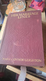 Her Marriage Lines by Marie Connor Leighton. H/B, Published by Ward, Lock, & Co. 1912.